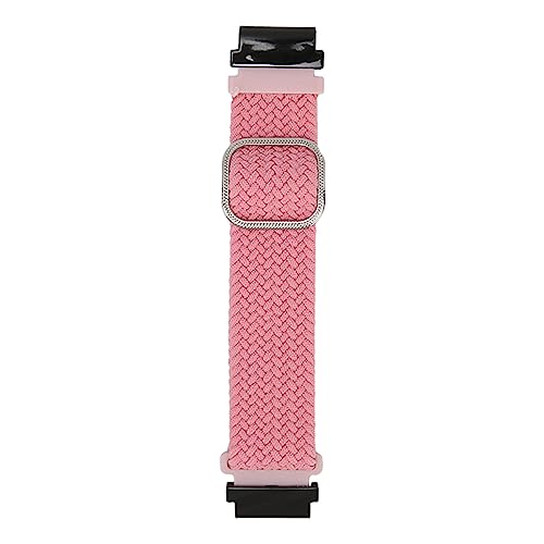 Jopwkuin Uhrenarmband-Ersatz, Verstellbare Größe, Atmungsaktiv, Leicht zu Tragen, Gewebtes Nylon-Uhrenarmband für Fenix ​​​​5S (Rosa) von Jopwkuin