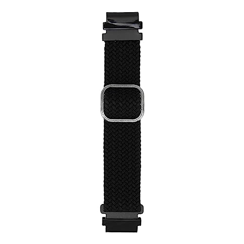 Jopwkuin Uhrenarmband-Ersatz, Verstellbare Größe, Atmungsaktiv, Leicht zu Tragen, Gewebtes Nylon-Uhrenarmband für Fenix ​​​​5S (Schwarz) von Jopwkuin