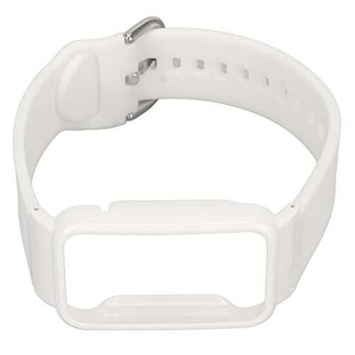 Jopwkuin Uhrenarmband-Stoßschutzhülle, Sicheres und Weiches Silikon-Uhrenarmband für das Training (Weiß + weiße Schale) von Jopwkuin