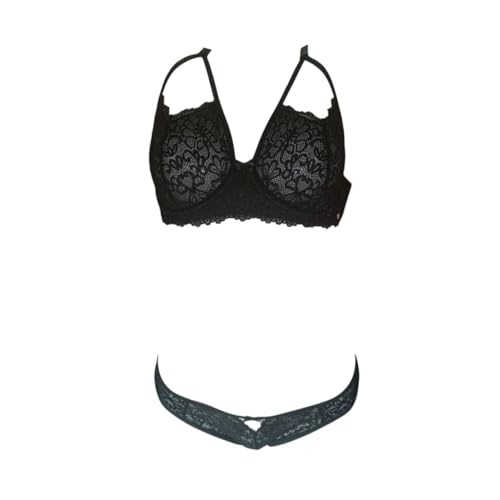 Set aus Calcinha/Cuecas und Soutien/Sutiã sem Buchsbaum/Push-up Gabi Lingerie Stil Bralette Jopy, Schwarz, P Set aus Calcinha/Cuecas und Soutien/Sutiã sem Buchsbaum/Push-up Gabi Lingerie Stil Bralette Jopy, Schwarz, P von Jopy Lingerie