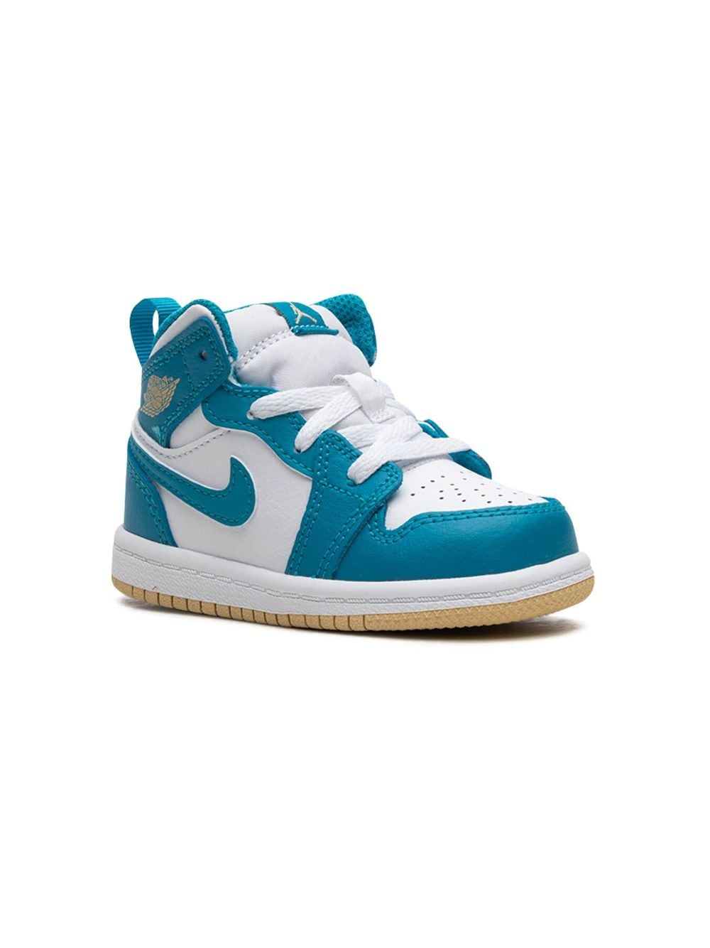 Jordan Kids Air Jordan 1 Mid Aquatone Sneakers - Weiß von Jordan Kids