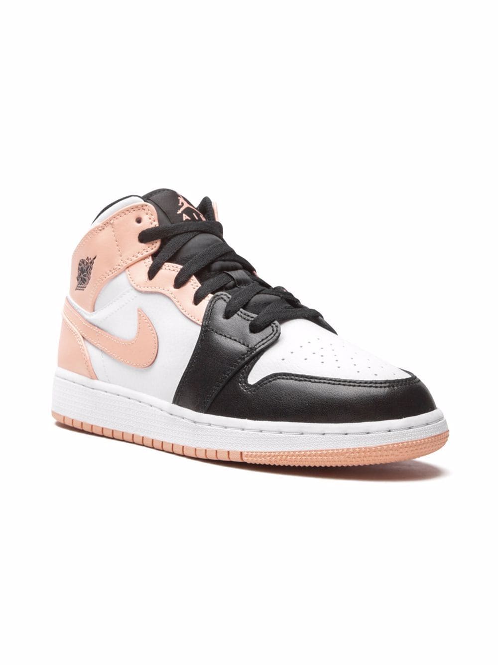 Jordan Kids Air Jordan 1 Mid Arctic Orange Sneakers - Weiß von Jordan Kids