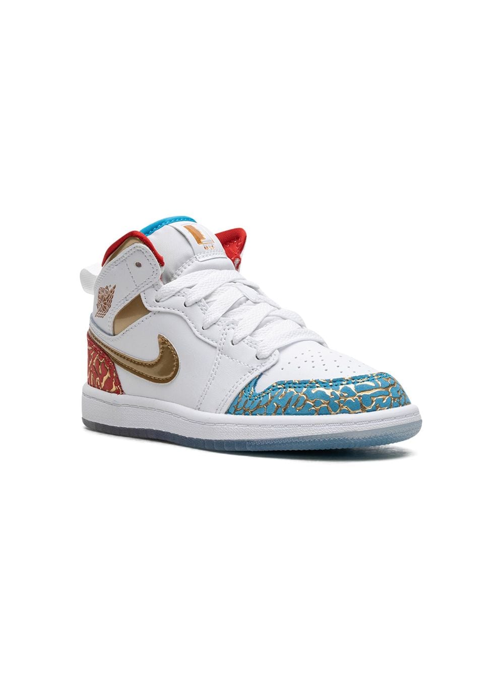 Jordan Kids Air Jordan 1 Mid UNC to CHI Sneakers - Weiß von Jordan Kids