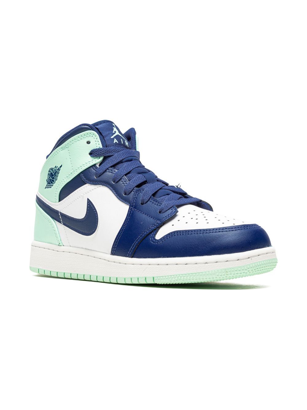 Jordan Kids Air Jordan 1 Mid Blue Mint Sneakers - Blau von Jordan Kids