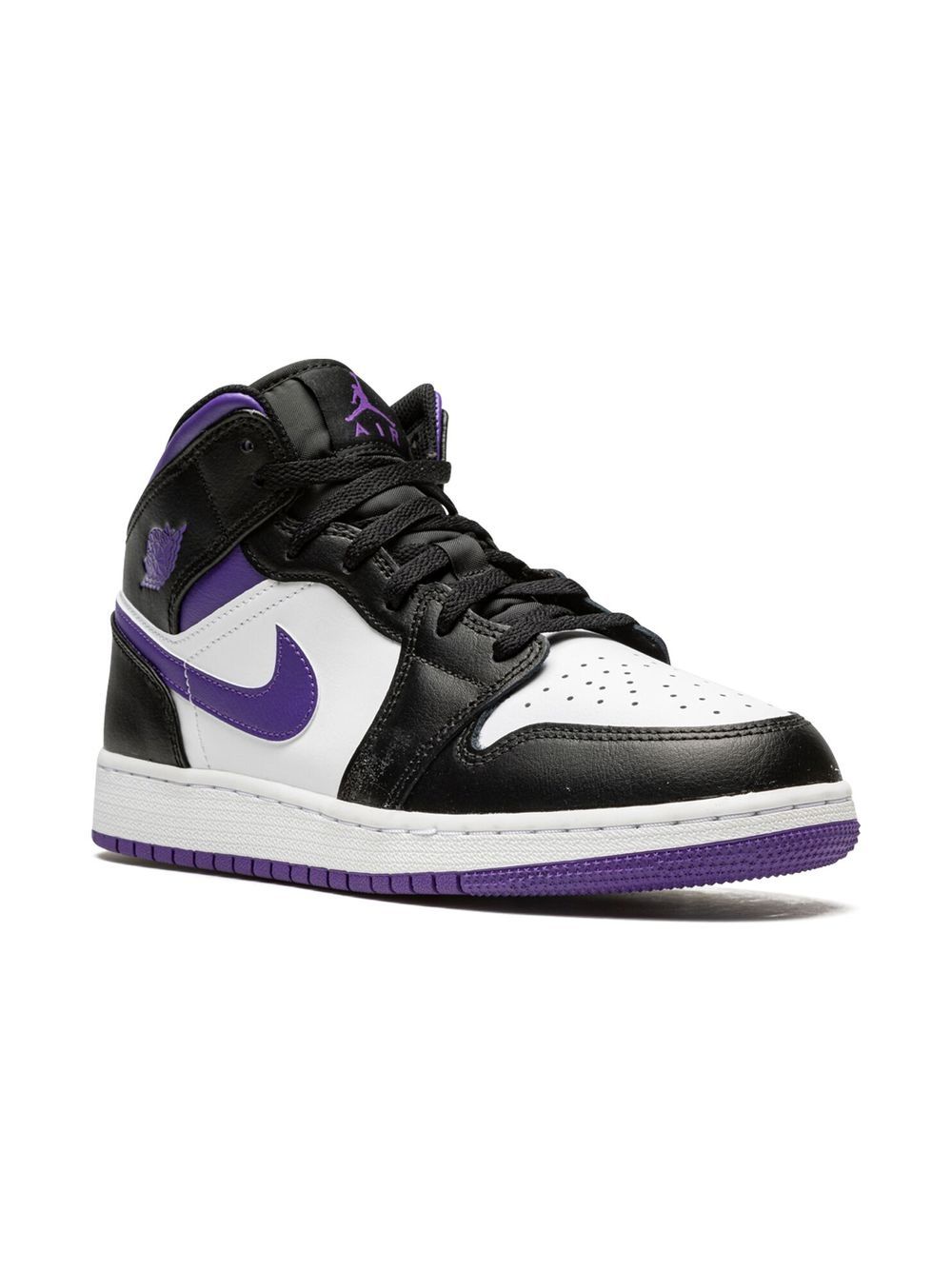 Jordan Kids Air Jordan 1 Mid Dark Iris Sneakers - Schwarz von Jordan Kids