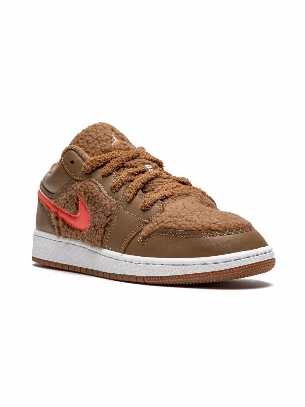 Jordan Kids Jordan 1 Low UTL Teddy Bear Sneakers - Braun von Jordan Kids