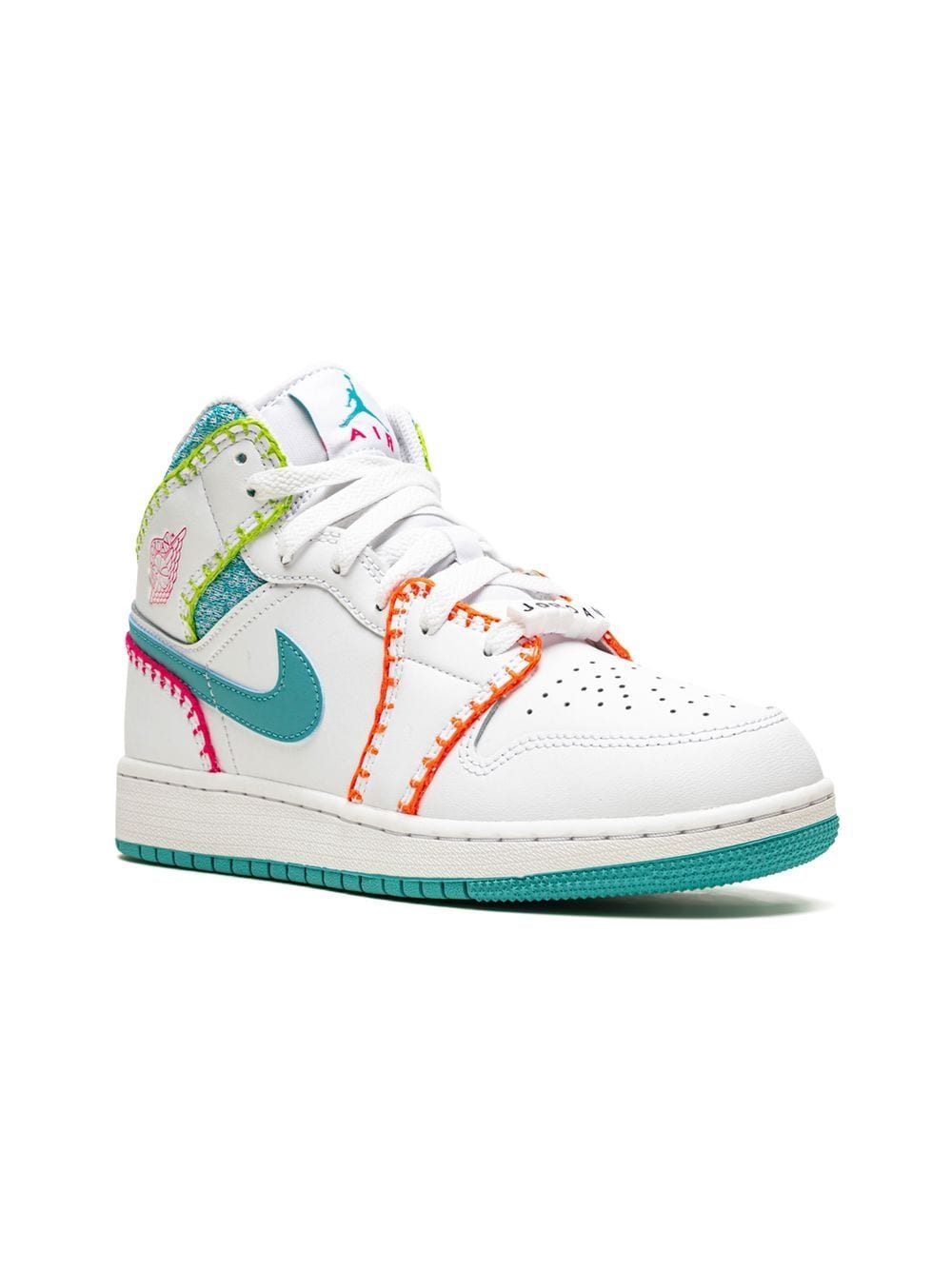 Jordan Kids Jordan 1 Mid Multi Knit Sneakers - Weiß von Jordan Kids