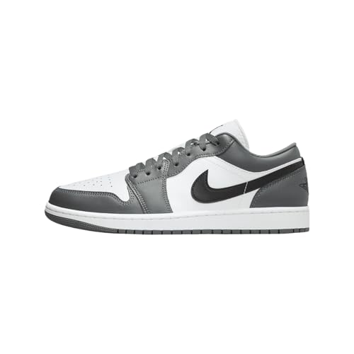 Air Jordan 1 Low Herrenschuhe (553558-152, Weiß/Eisengrau/Schwarz), Weiß/Schwarz-Eisengrau, 42.5 EU von Jordan