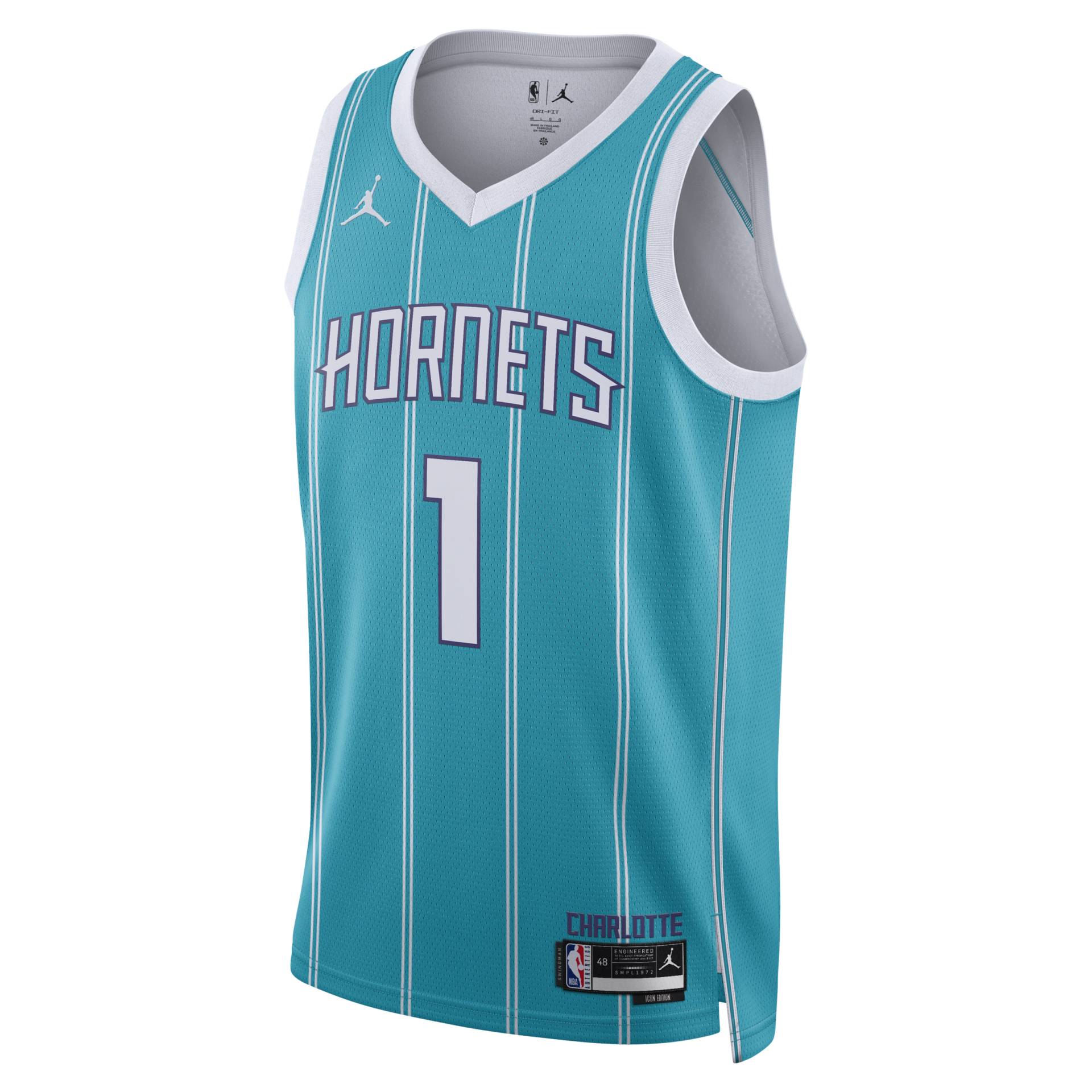 Charlotte Hornets Icon Edition 2022/23 Jordan Dri-FIT NBA Swingman Trikot für Herren - Blau von Jordan