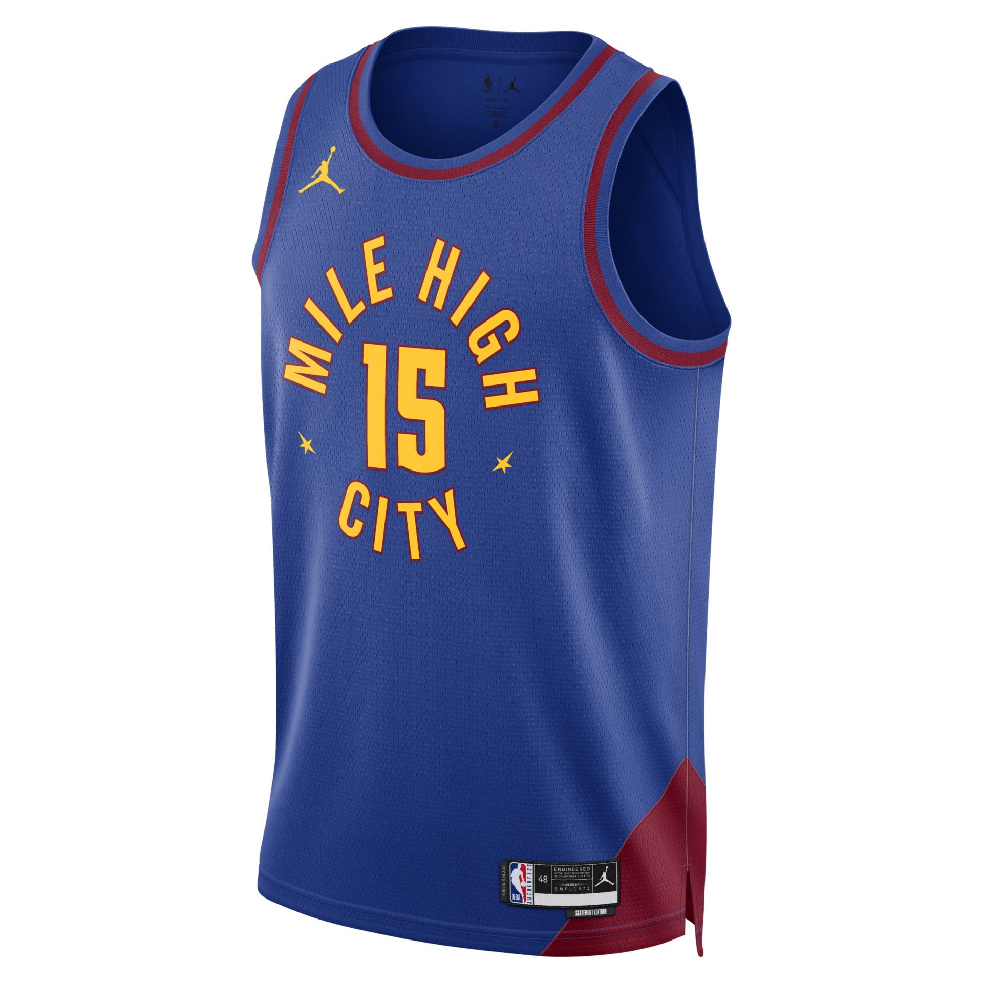 Denver Nuggets Statement Edition Jordan Dri-FIT NBA Swingman Trikot für Herren - Blau von Jordan