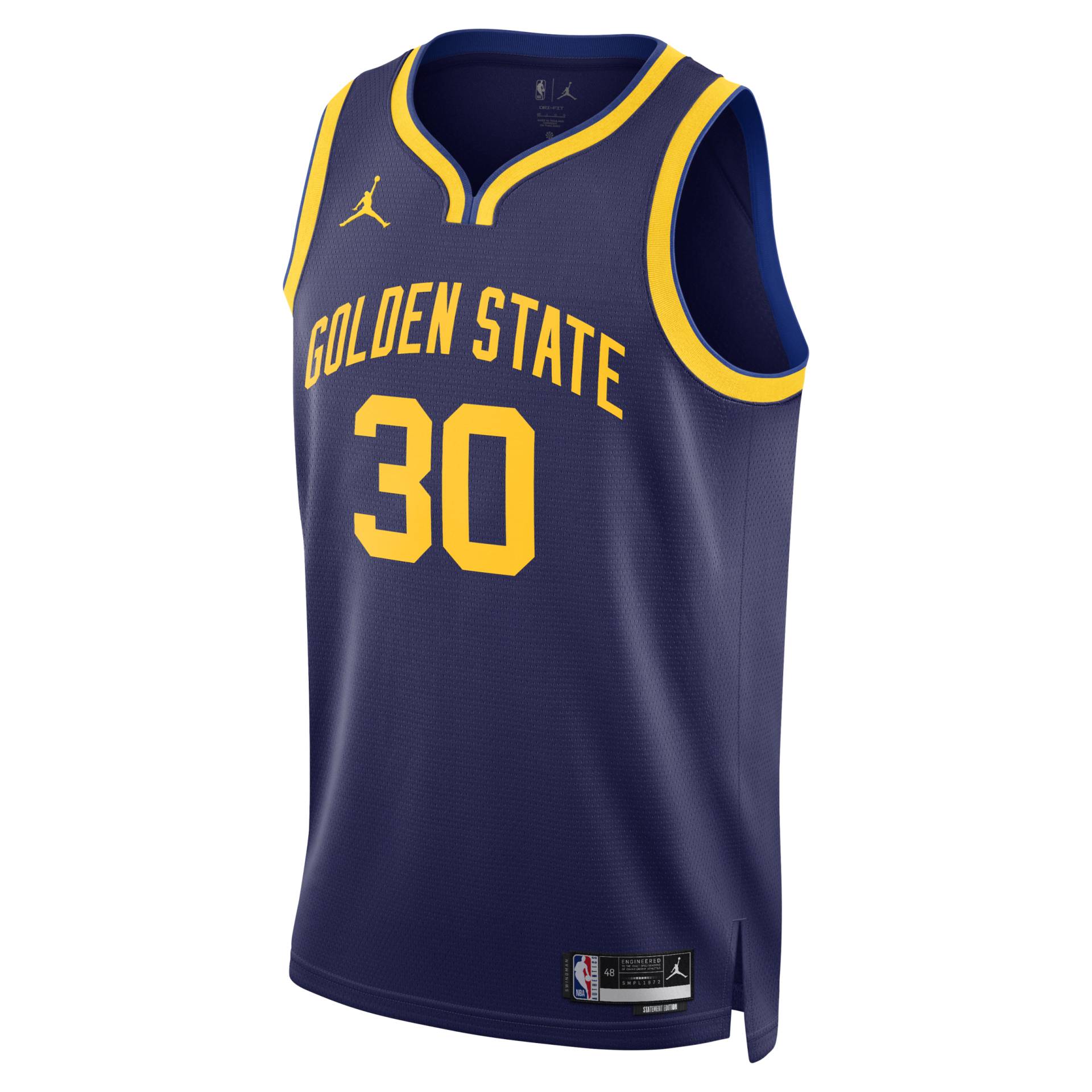 Golden State Warriors Statement Edition Jordan Dri-FIT NBA Swingman Trikot für Herren - Blau von Jordan