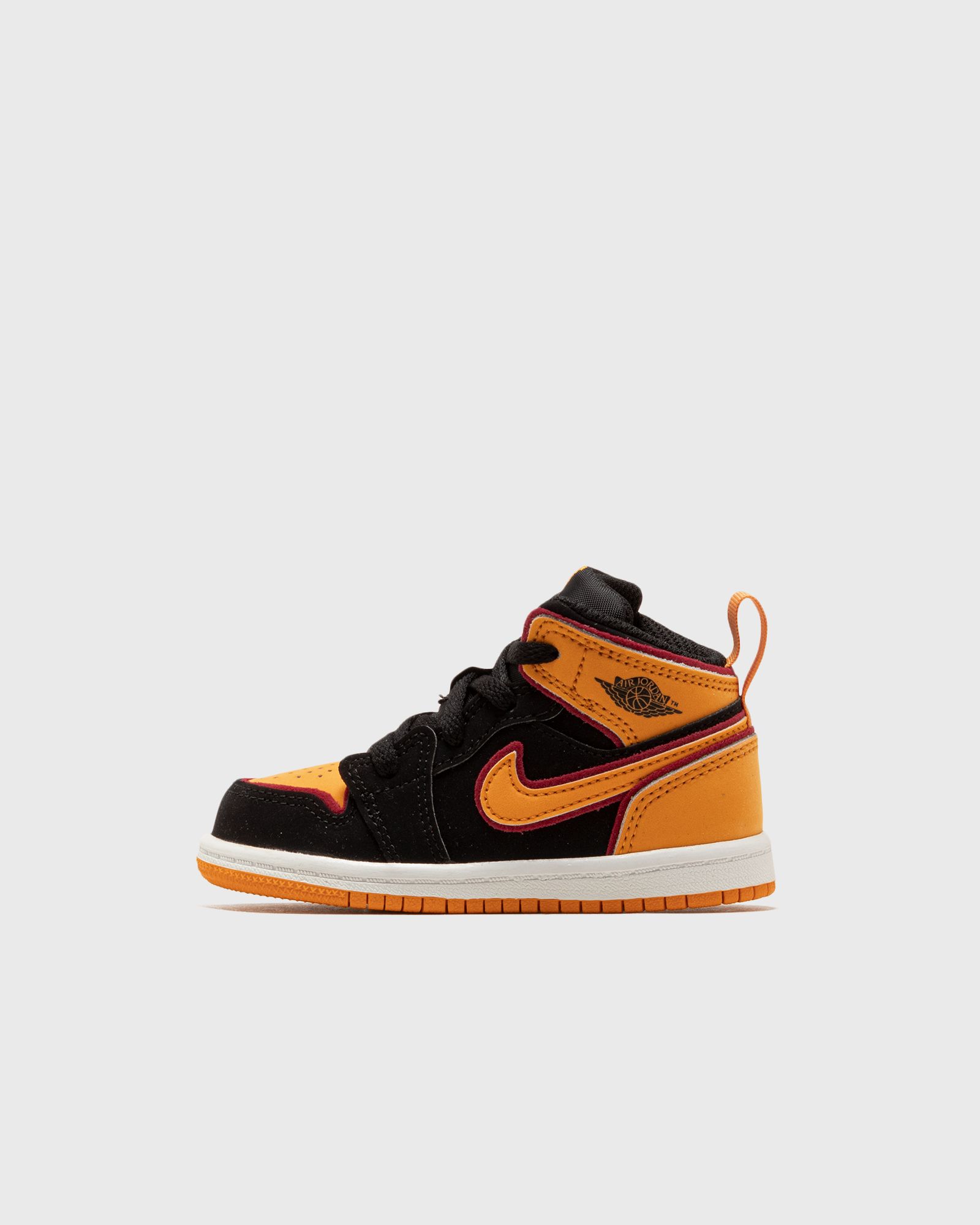 JORDAN 1 MID SE 'FAT TONGUE' (TD)  Sneakers black|orange in Größe:18,5 von Jordan