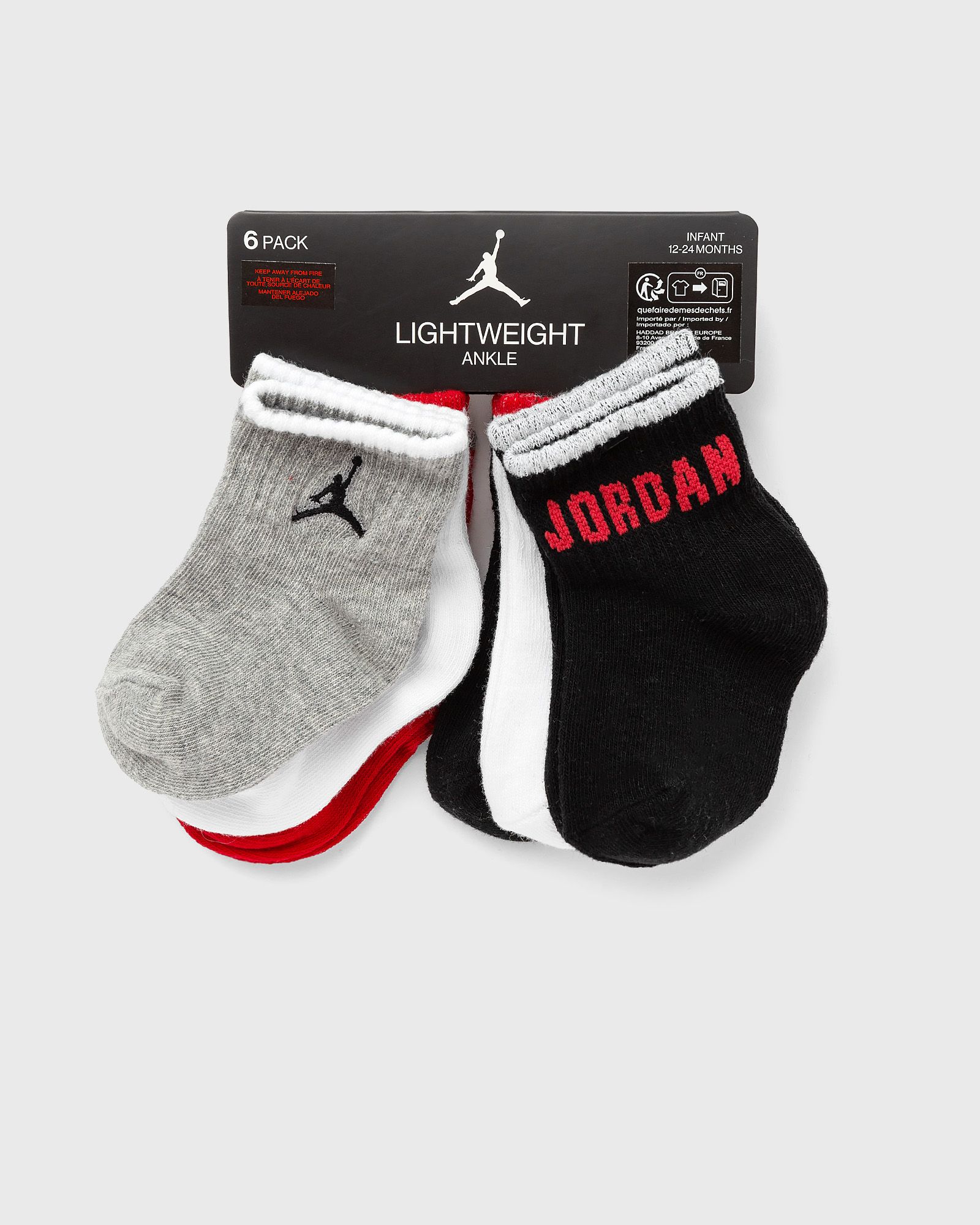 JORDAN LEGACY INFANT/TODDLER ANKLE 6PK Socks multi|red in Größe:Age 1-2 | EU 74-92 JORDAN LEGACY INFANT/TODDLER ANKLE 6PK Socks multi|red in Größe:Age 1-2 | EU 74-92 von Jordan