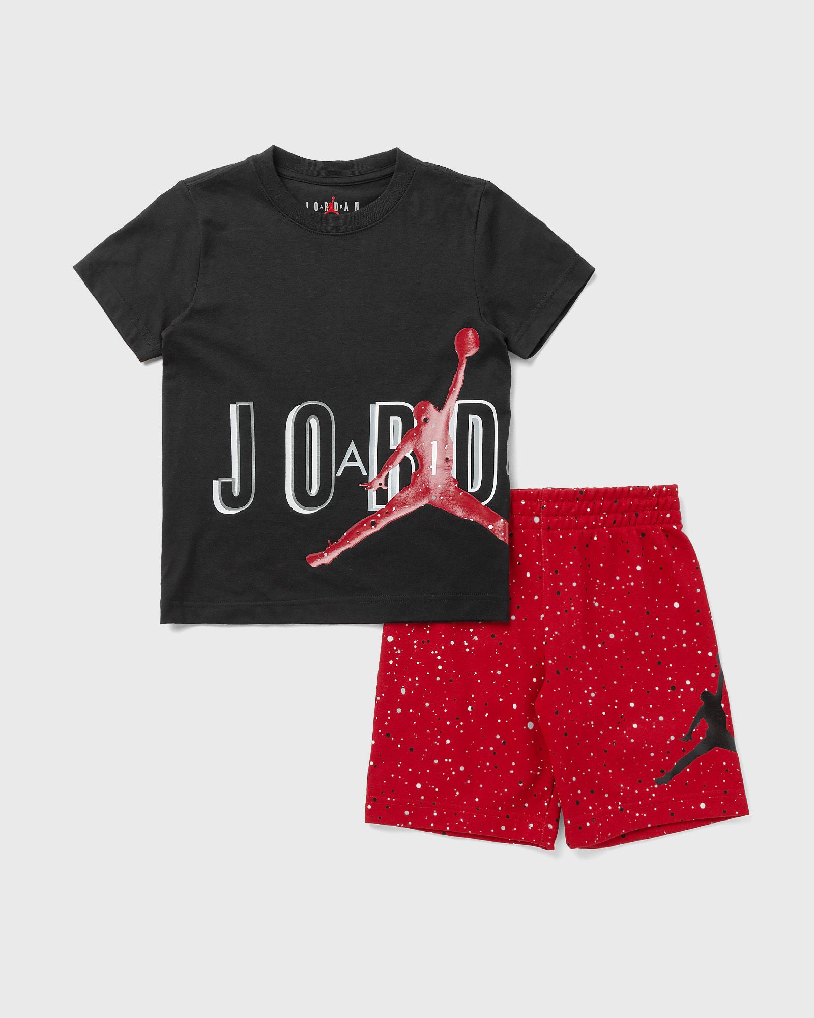 JORDAN SPECKLE AIR JUMBLED SET  Shorts|Tees black|red in Größe:Age 2-4 | EU 92-104 von Jordan