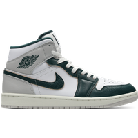 Jordan 1 Mid Herren Sneaker - Weiß - Größe 44 - Leder, Synthetik von Jordan