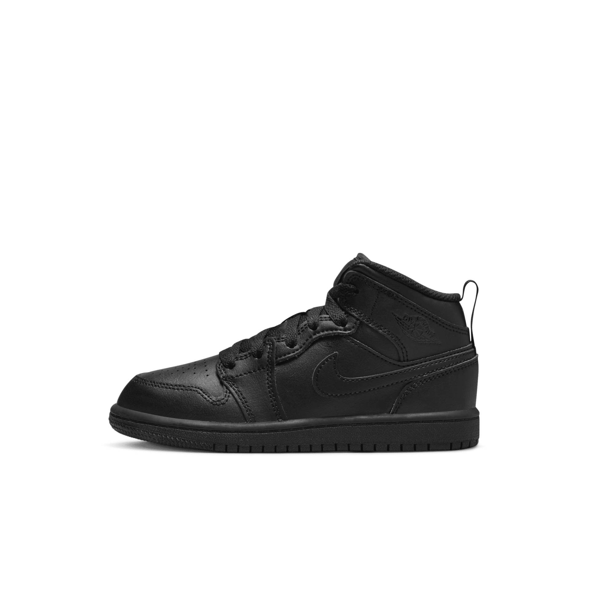 Jordan 1 Mid Schuh für jüngere Kinder - Schwarz von Jordan