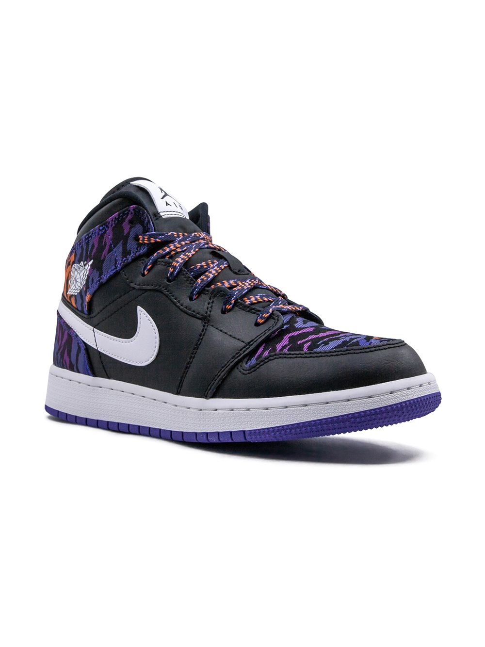 Jordan Kids 'Air Jordan 1 Mid SE (GS)' Sneakers - Schwarz von Jordan Kids