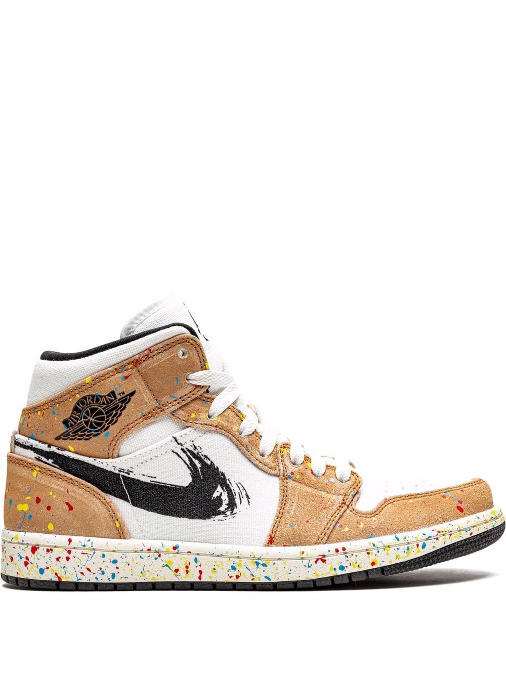 Jordan Air Jordan 1 Mid Brushstroke Sneakers - Braun von Jordan