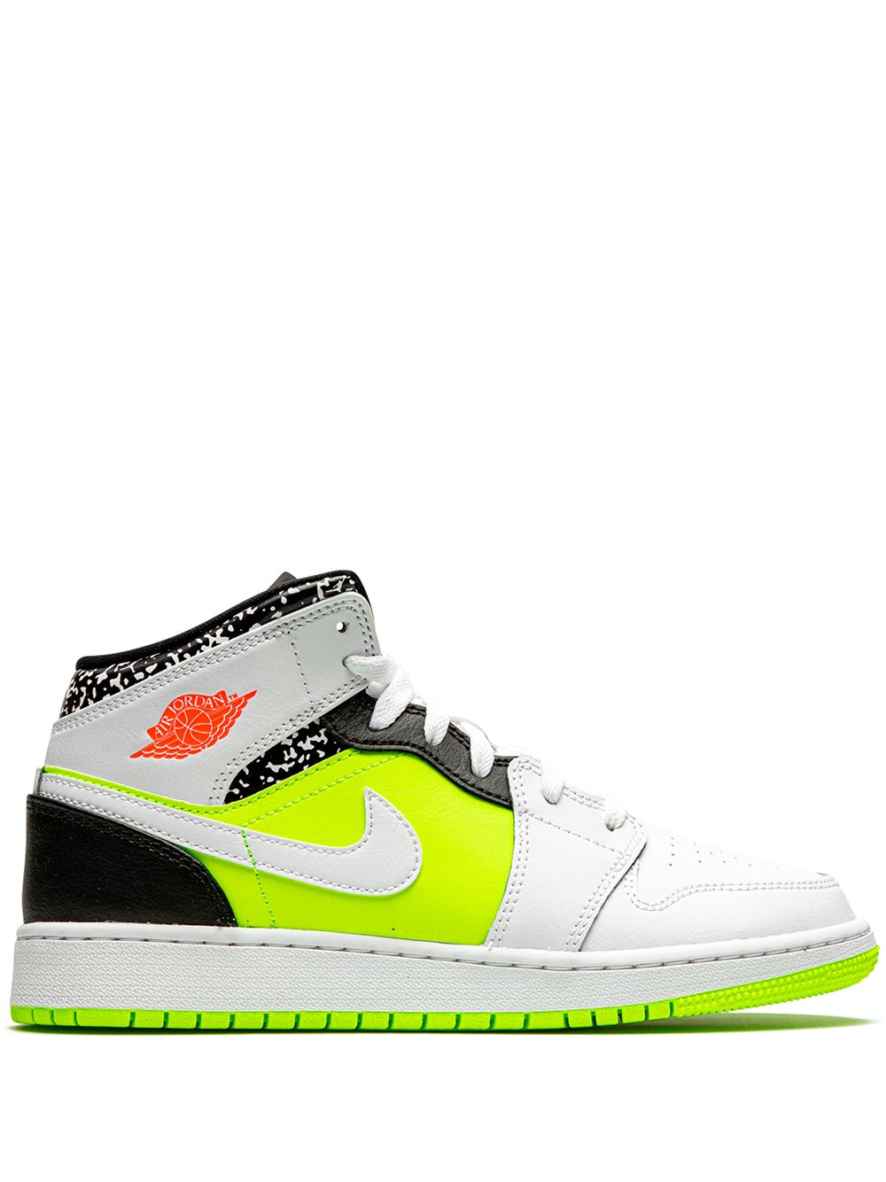 Jordan Kids Air Jordan 1 Mid 'Notebook' Sneakers - Weiß von Jordan Kids