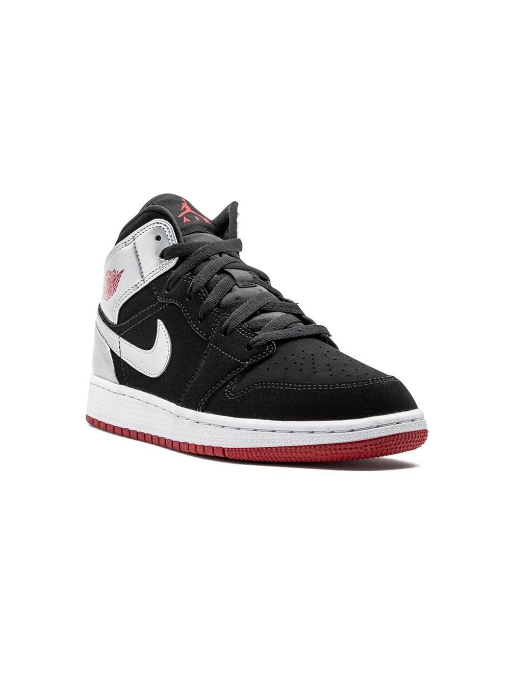 Jordan Kids TEEN 'Air Jordan 1 Mid' Sneakers - Schwarz von Jordan Kids