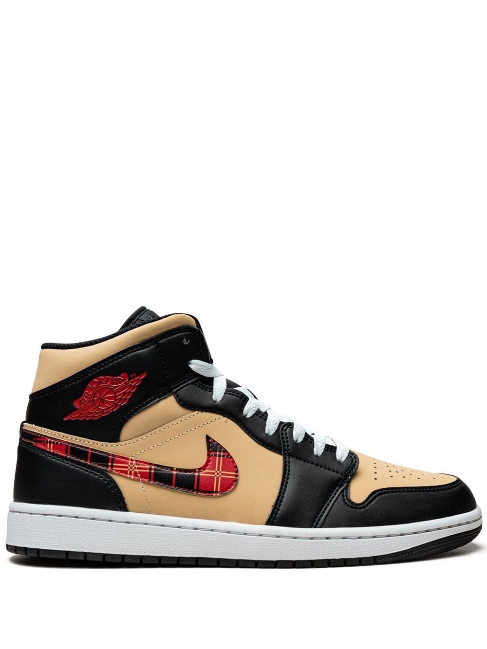 Jordan Air Jordan 1 Mid Tartan Swoosh Sneakers - Schwarz von Jordan