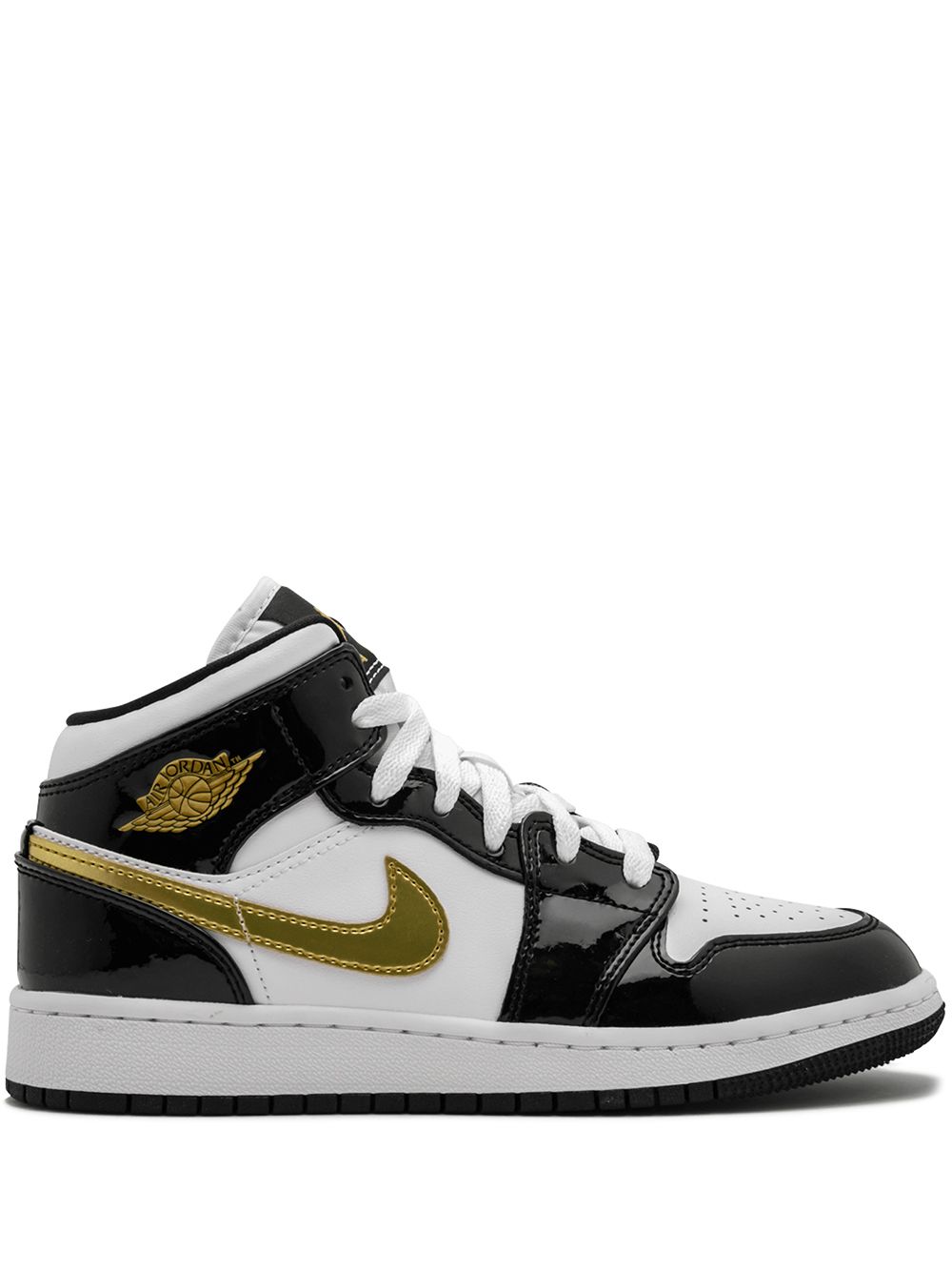 Jordan Kids Air Jordan 1 Mid SE (GS) Sneakers - Schwarz von Jordan Kids