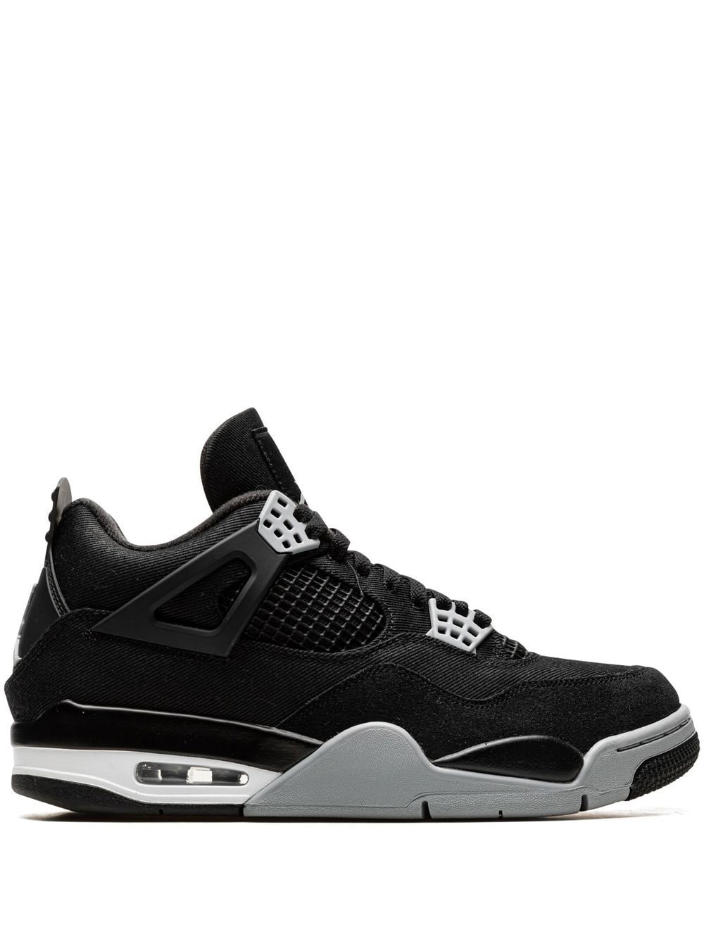 Jordan Air Jordan 4 Black Canvas Sneakers - Schwarz von Jordan