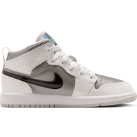 Jordan Aj1 Mid Kinder Sneaker - Grau - Größe 33.5 - Leder von Jordan
