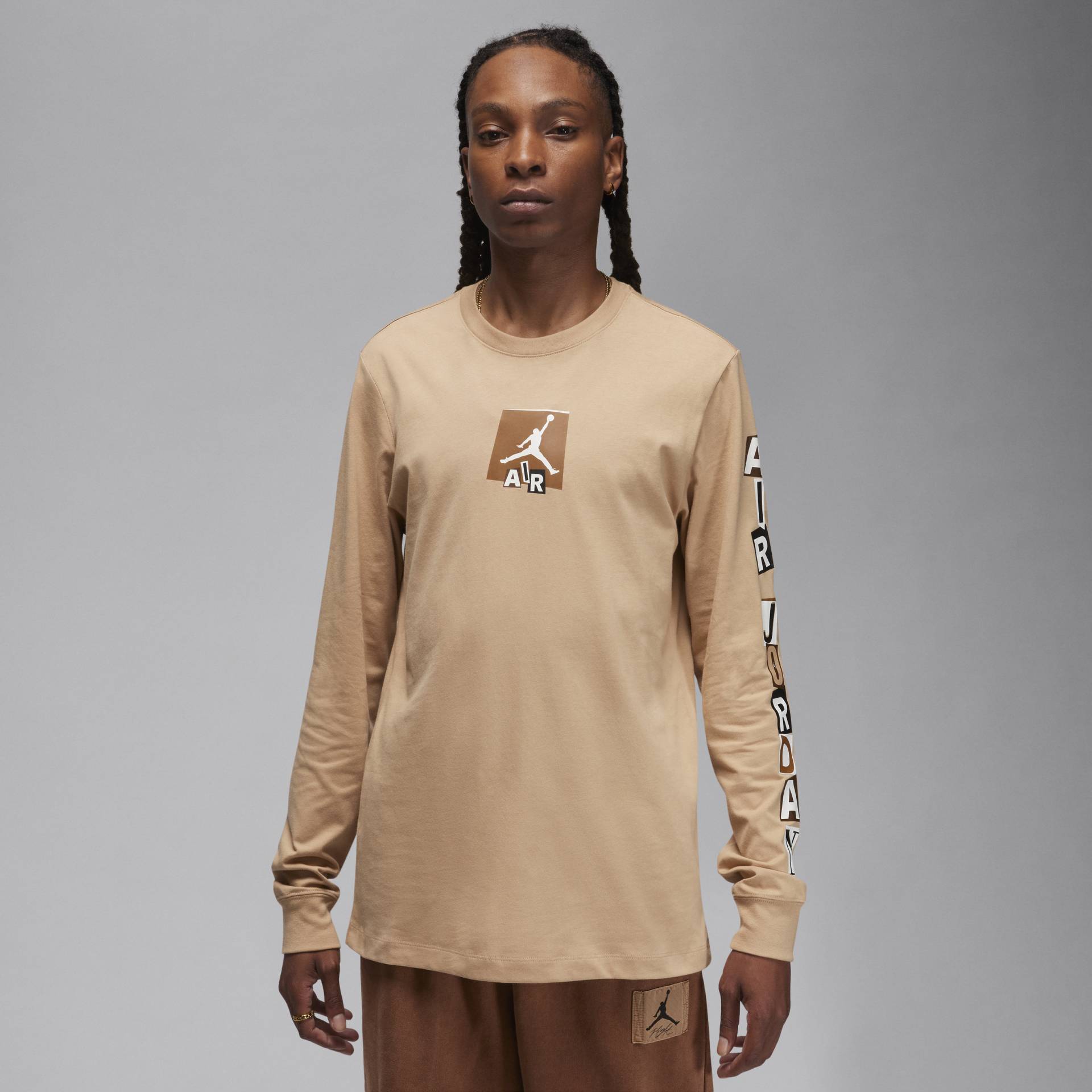 Jordan Brand Longsleeve für Herren mit Grafik - Braun von Jordan