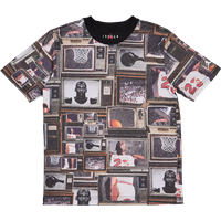 Jordan Brooklyn Aop Kleinkind T-Shirts - Schwarz - Größe 128 - 137 CM - Baumwoll-Jersey von Jordan
