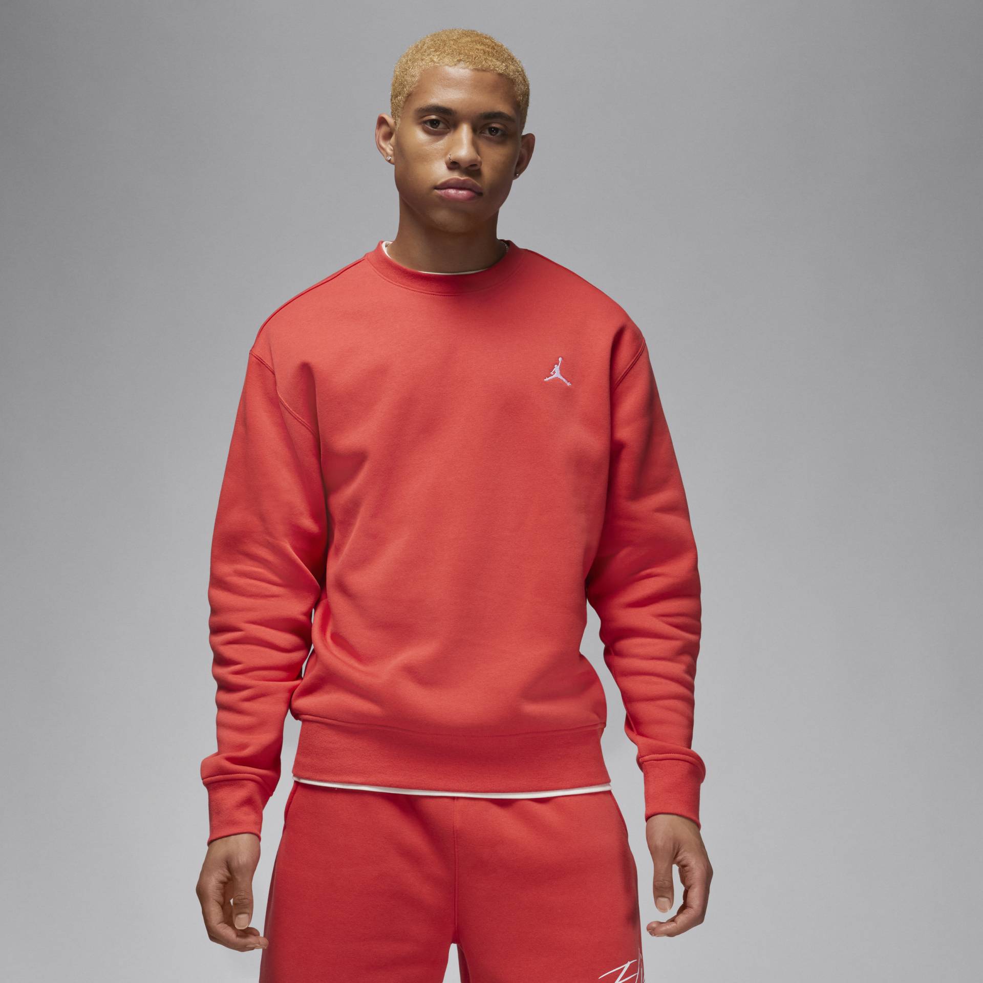 Jordan Brooklyn Fleece Rundhals-Sweatshirt für Herren - Rot von Jordan