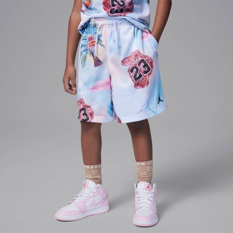 Jordan Dri-FIT Essentials Summer Pack Mesh-Shorts mit Print (ältere Kinder) - Weiß von Jordan