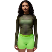 Jordan Dri-fit Damen T-Shirts - Schwarz - Größe L - Baumwoll-Jersey von Jordan