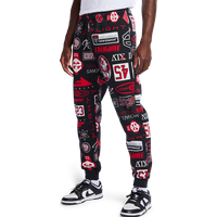 Jordan Essentials Aop Herren Hosen - Schwarz - Größe M - Baumwoll-Fleece von Jordan