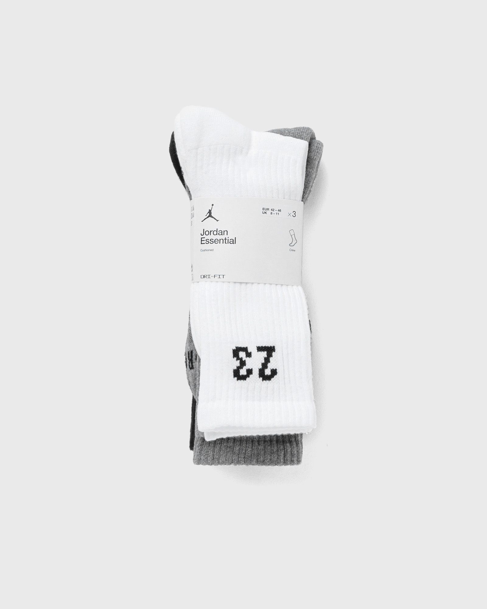Jordan Essentials Crew Socks (3 Pairs) men Socks multi in Größe:L von Jordan
