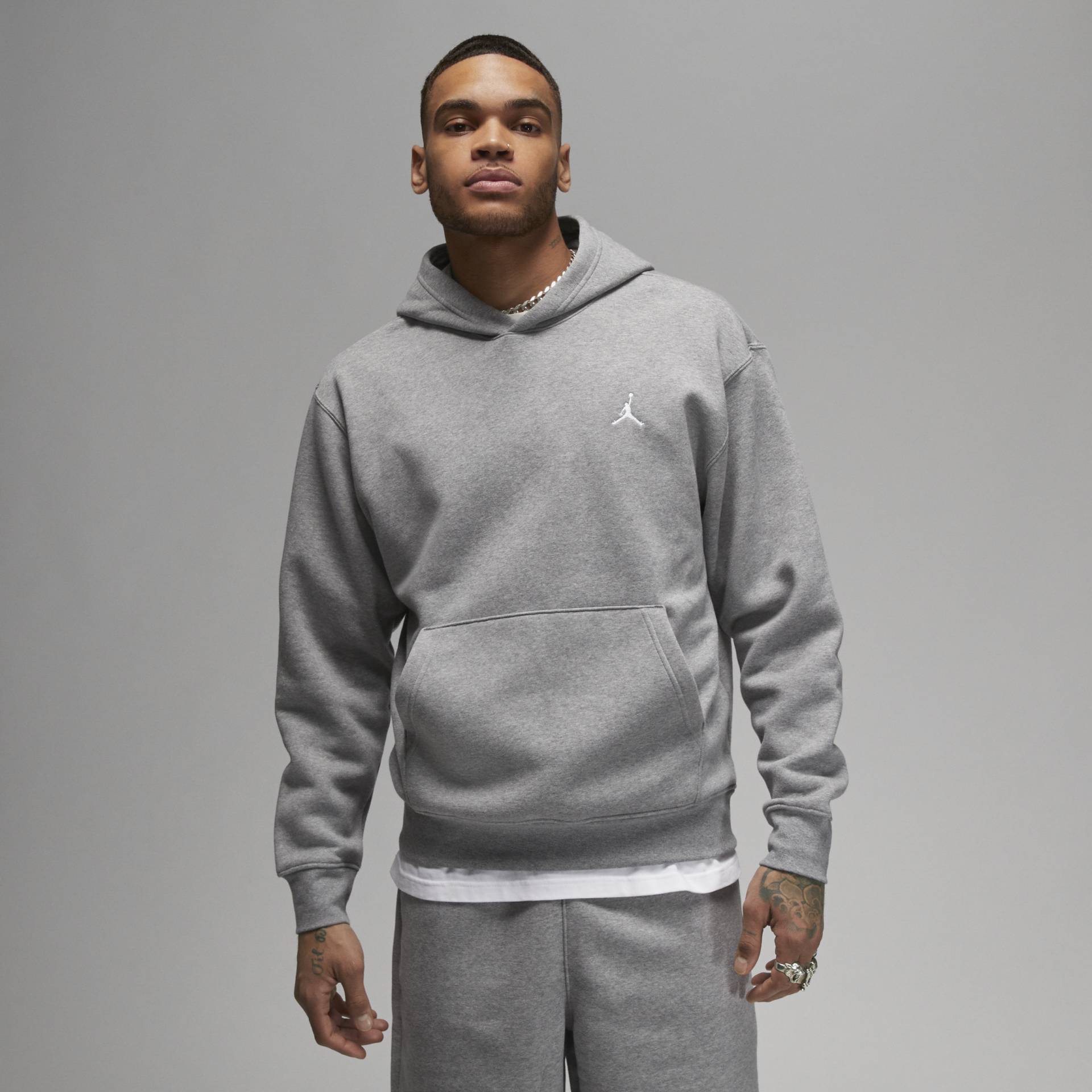 Jordan Brooklyn Fleece-Hoodie mit Print für Herren - Grau von Jordan