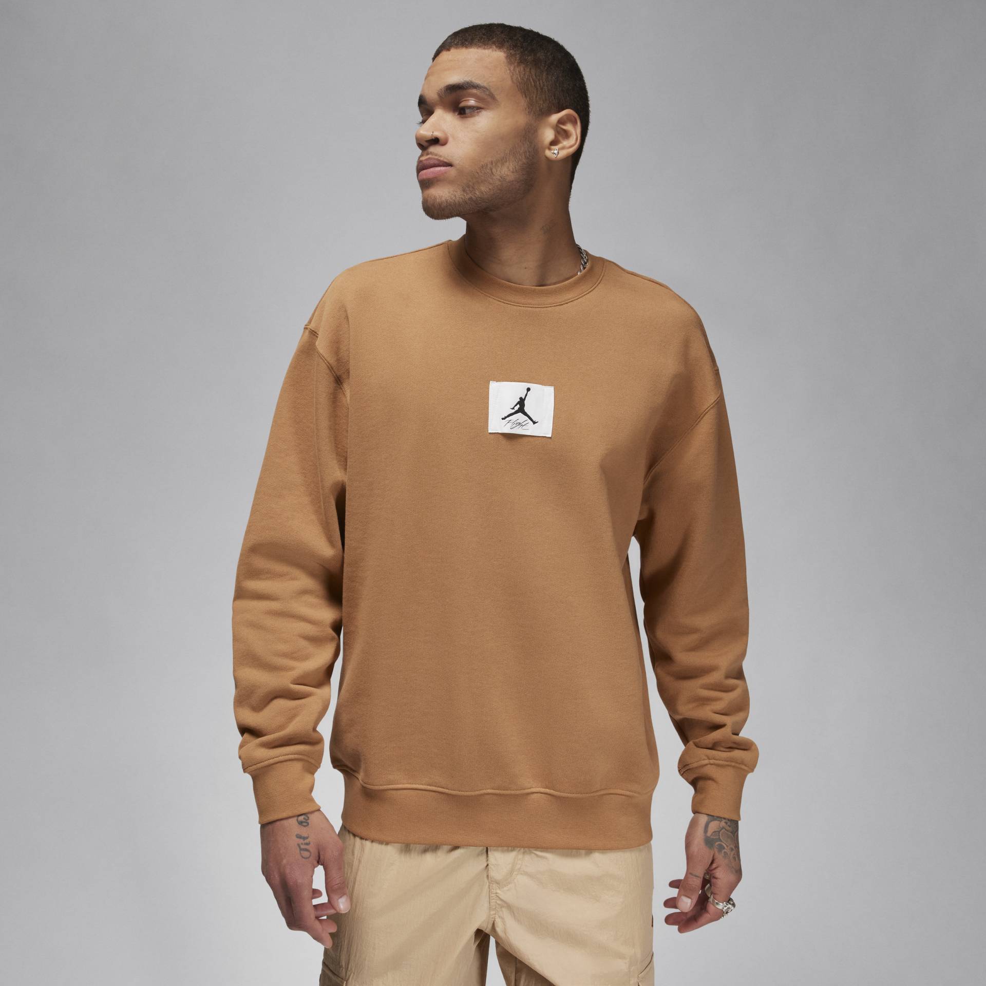 Jordan Essentials Fleece-Rundhals-Sweatshirt für Herren - Braun von Jordan