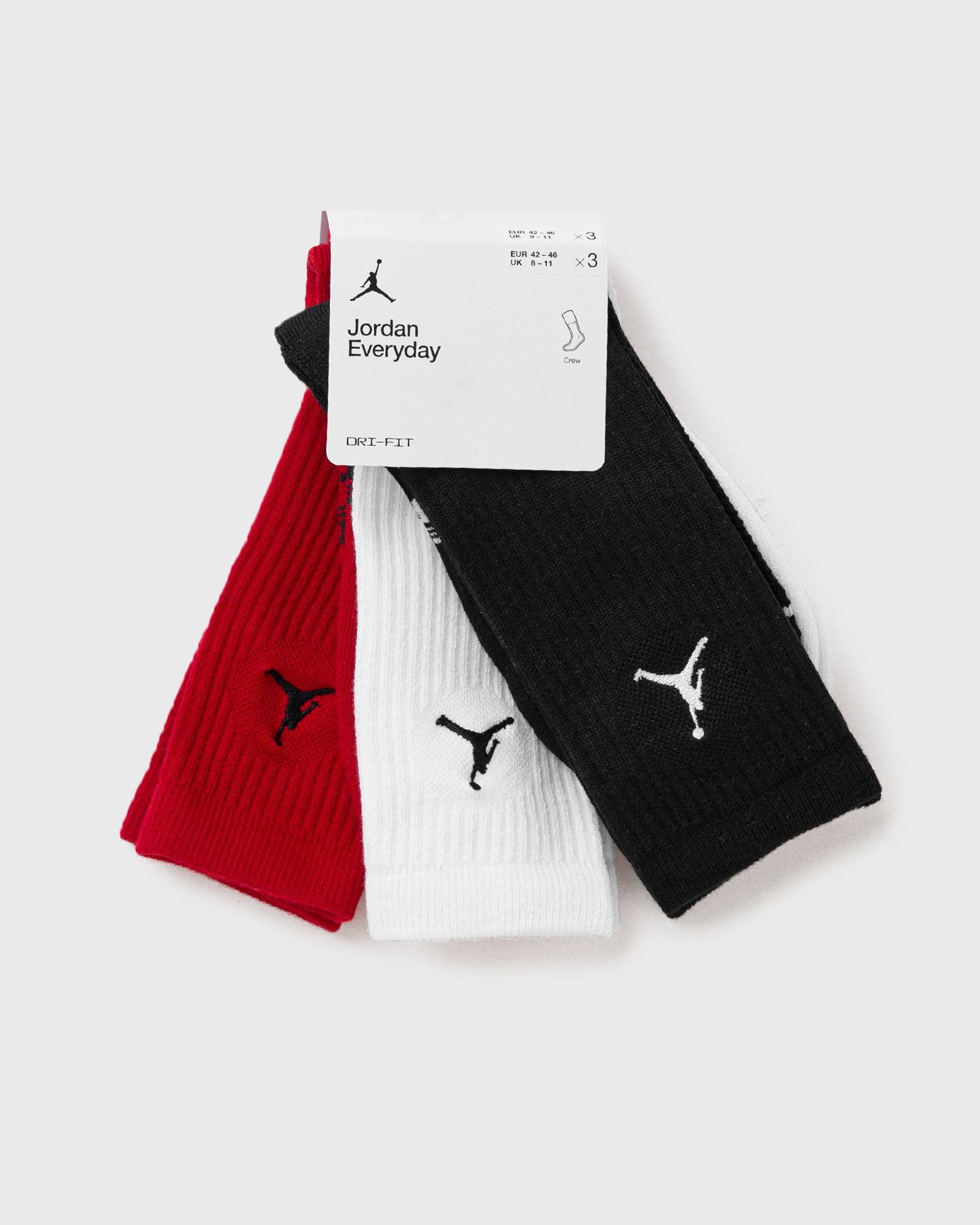 Jordan Everyday Crew Socks (3 pairs) men Socks multi in Größe:XL von Jordan