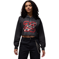 Jordan Flight Damen Kapuzenpullover - Schwarz - Größe XXL - Baumwoll-Jersey von Jordan