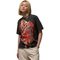 Jordan Flight Damen T-Shirts - Schwarz - Größe L - Baumwoll-Jersey von Jordan