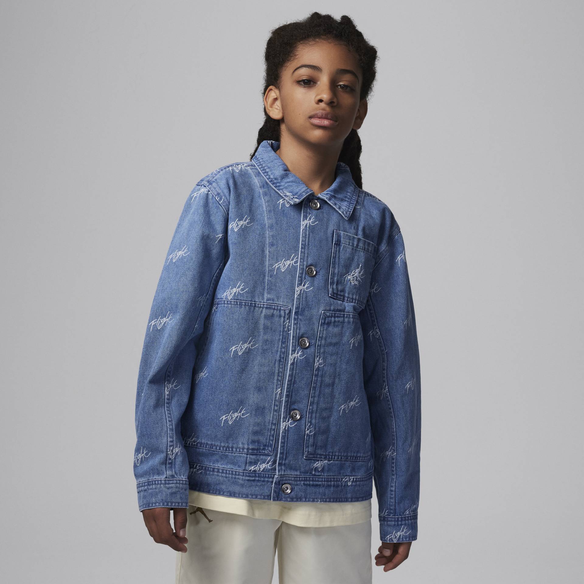 Jordan Flight Heritage Denim-Jacke für ältere Kinder - Blau von Jordan