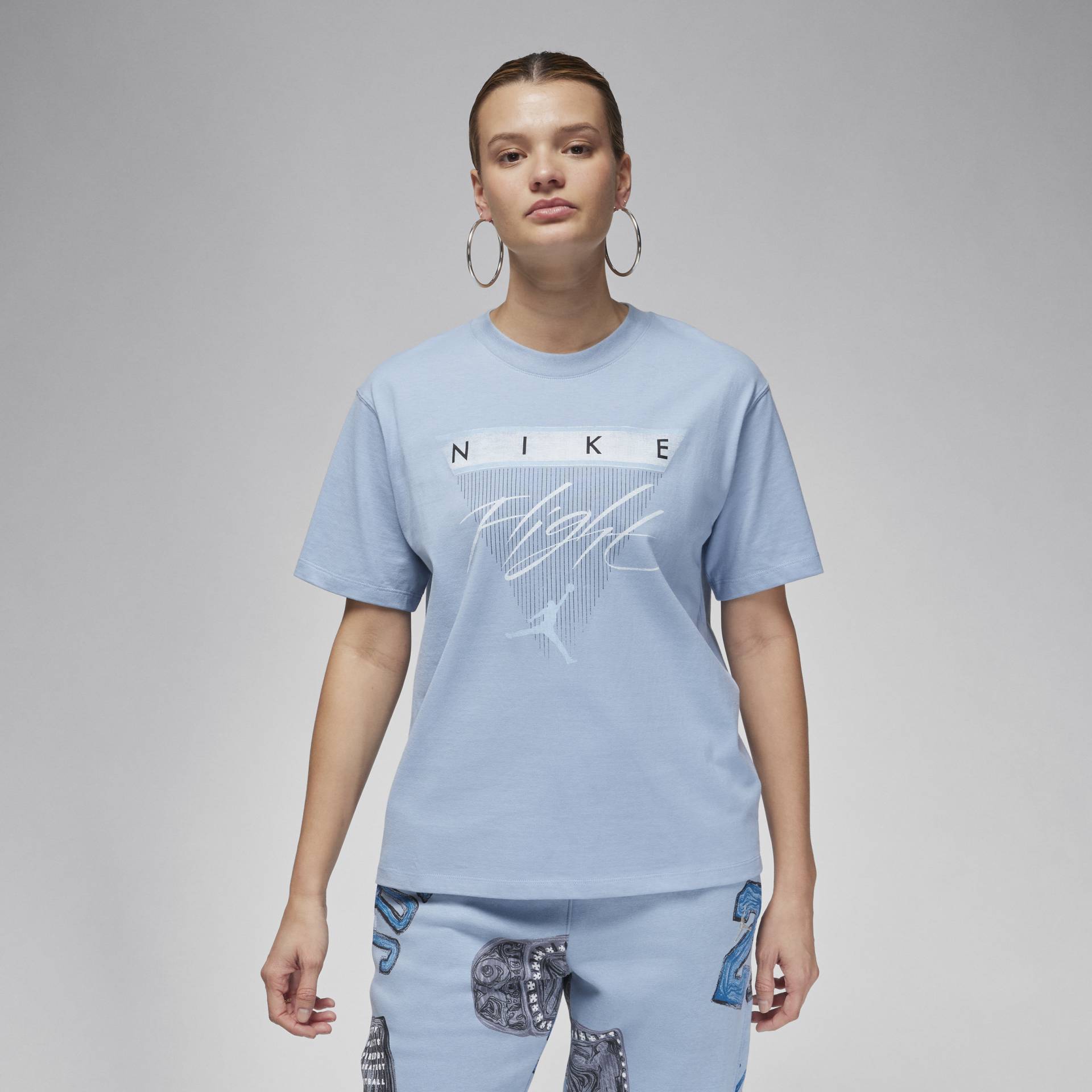 Jordan Flight Heritage T-Shirt mit Grafik für Damen - Blau von Jordan