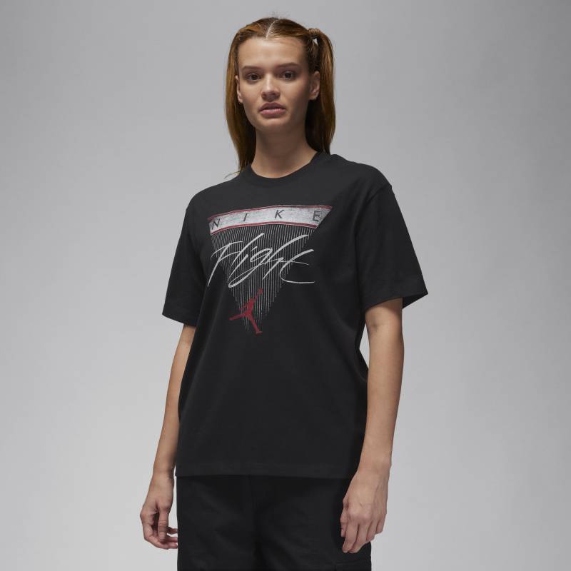 Jordan Flight Heritage T-Shirt mit Grafik für Damen - Schwarz von Jordan