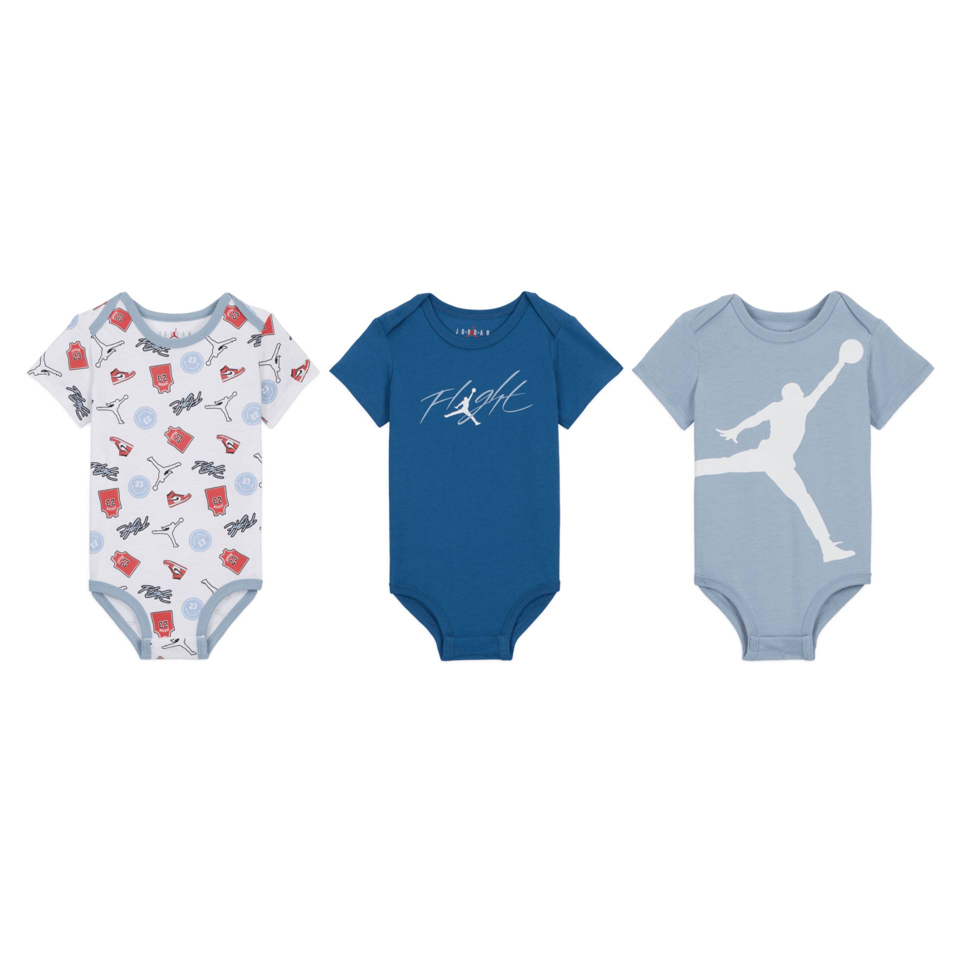 Jordan Flight Patch Bodys mit Druck für Babys (12–24 M) - Blau von Jordan