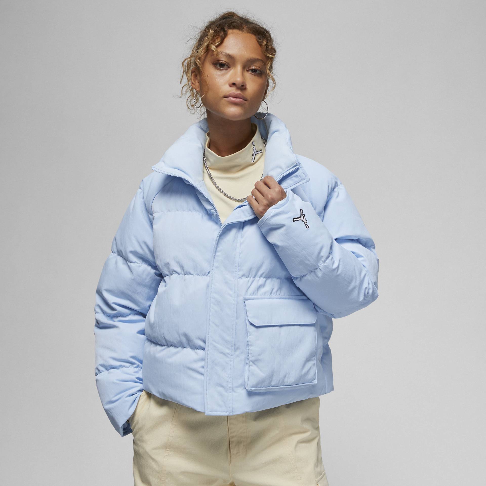 Jordan Flight Puffer-Jacke für Damen - Blau von Jordan