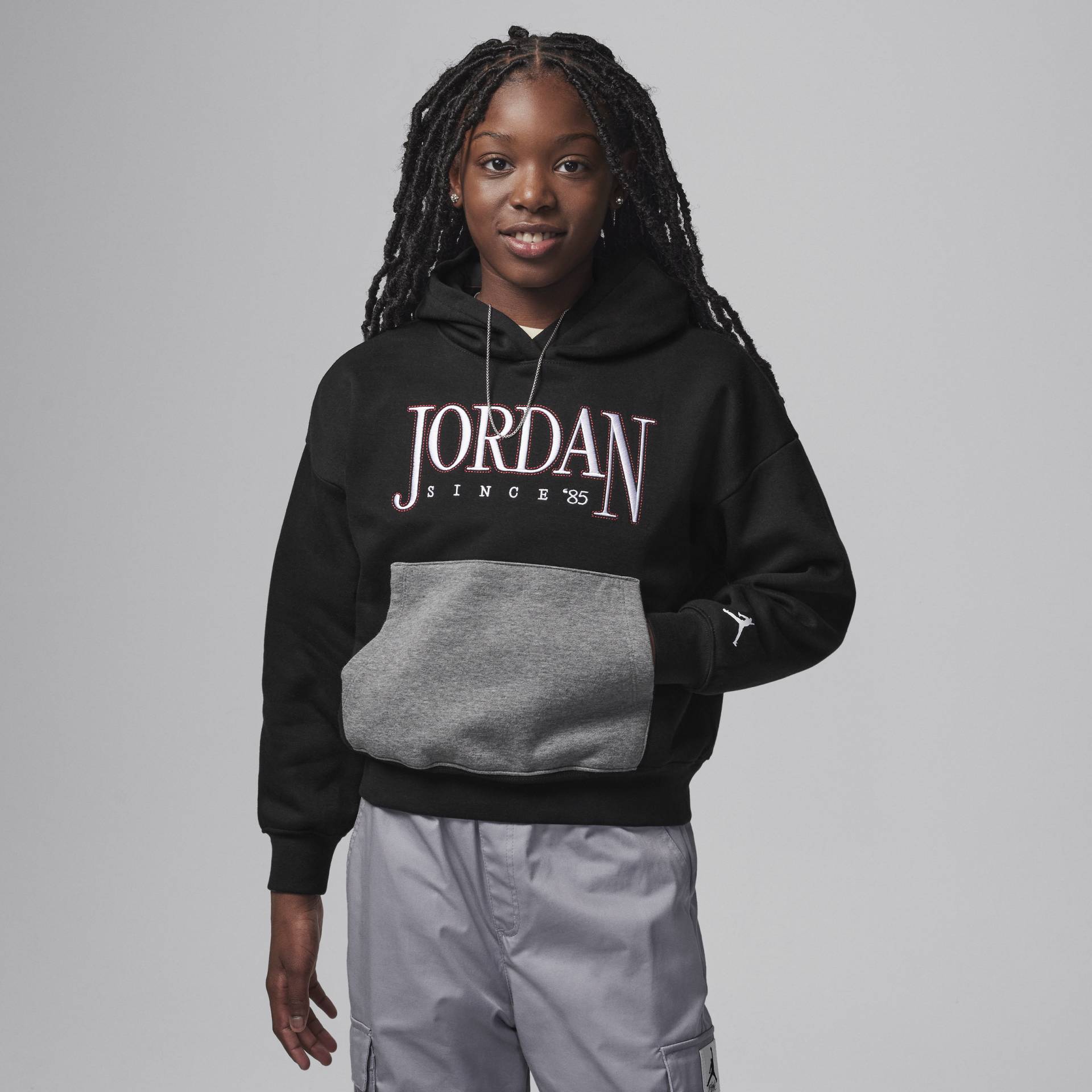 Jordan Fundamentals Hoodie für ältere Kinder - Schwarz von Jordan