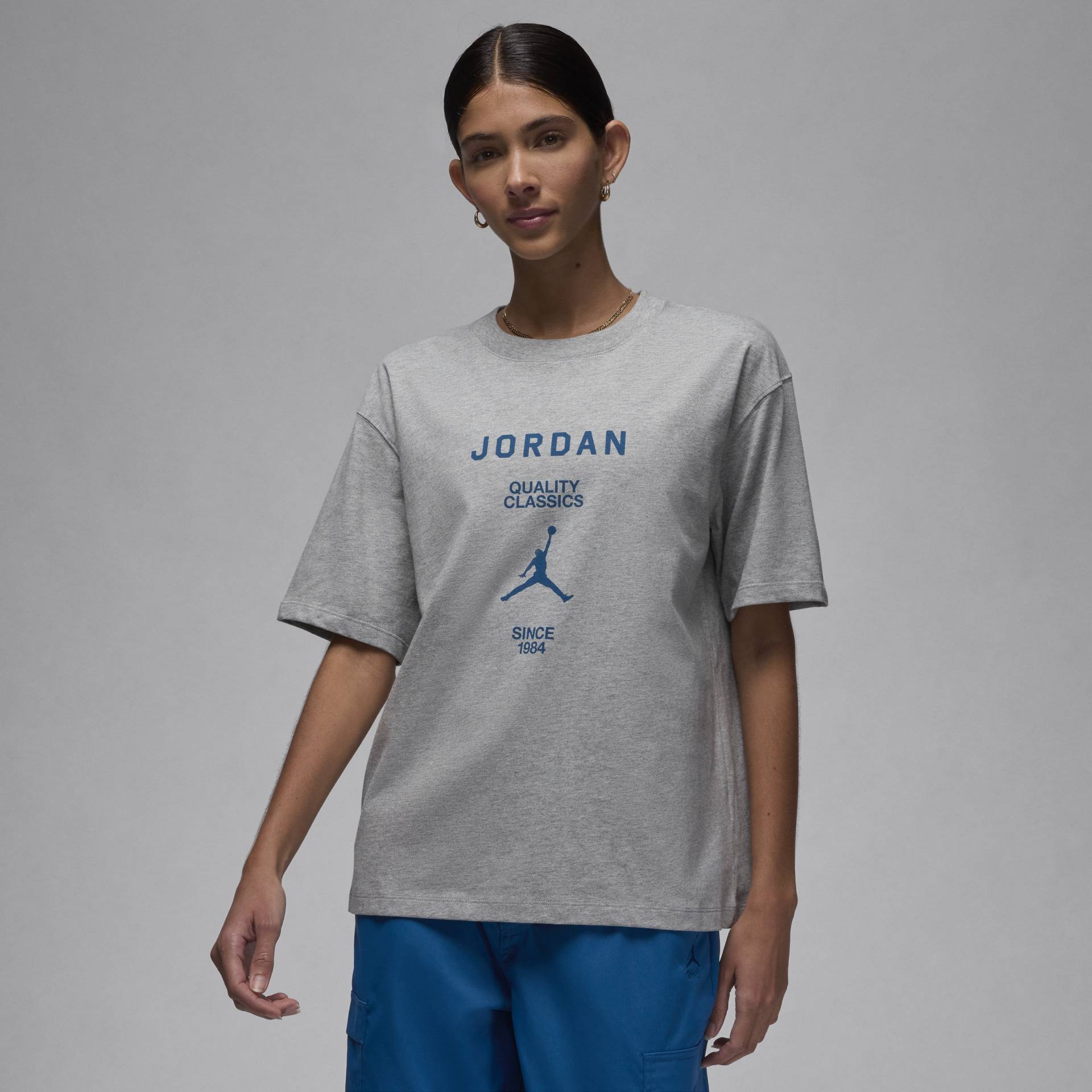 Jordan Girlfriend-T-Shirt für Damen - Grau von Jordan