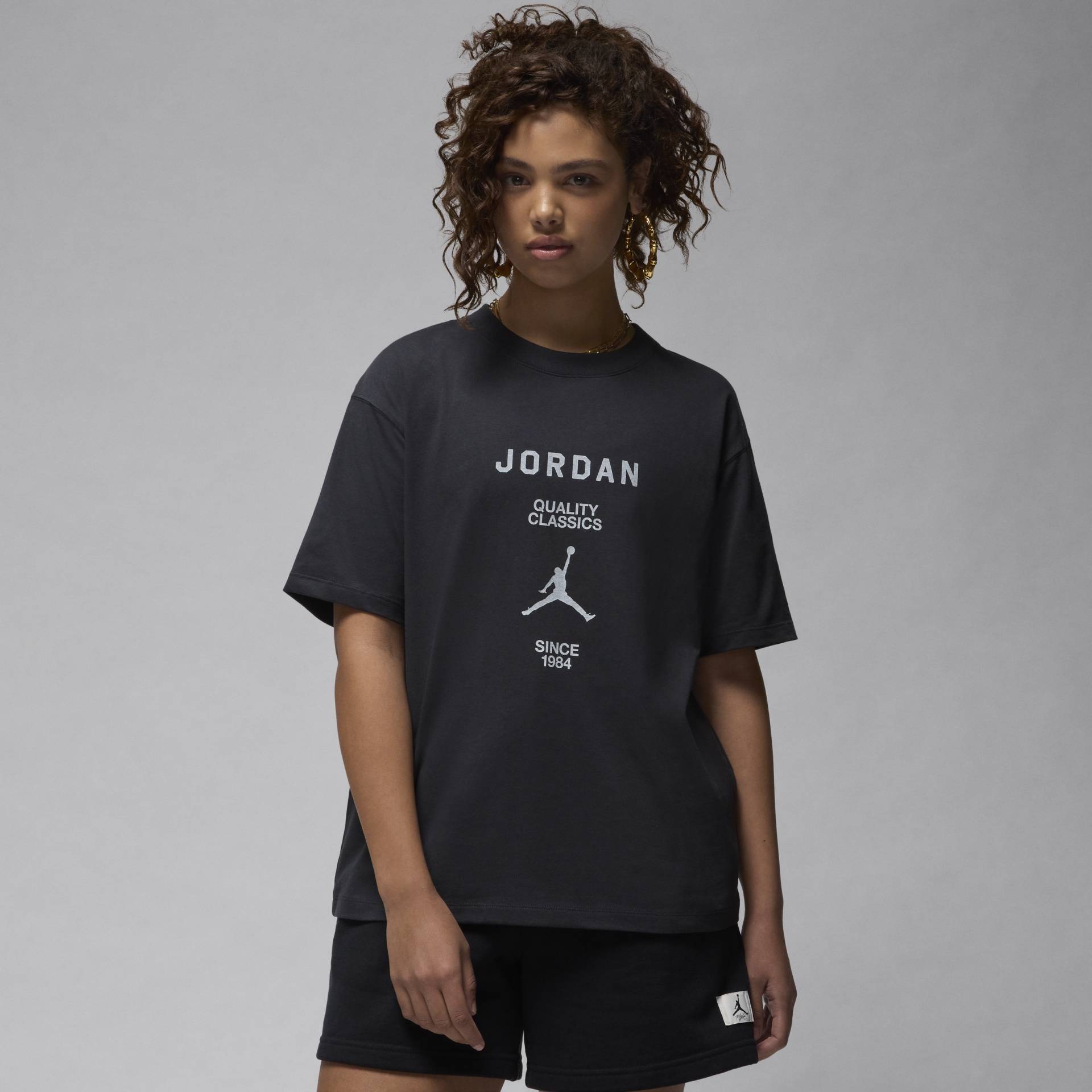 Jordan Girlfriend-T-Shirt für Damen - Schwarz von Jordan