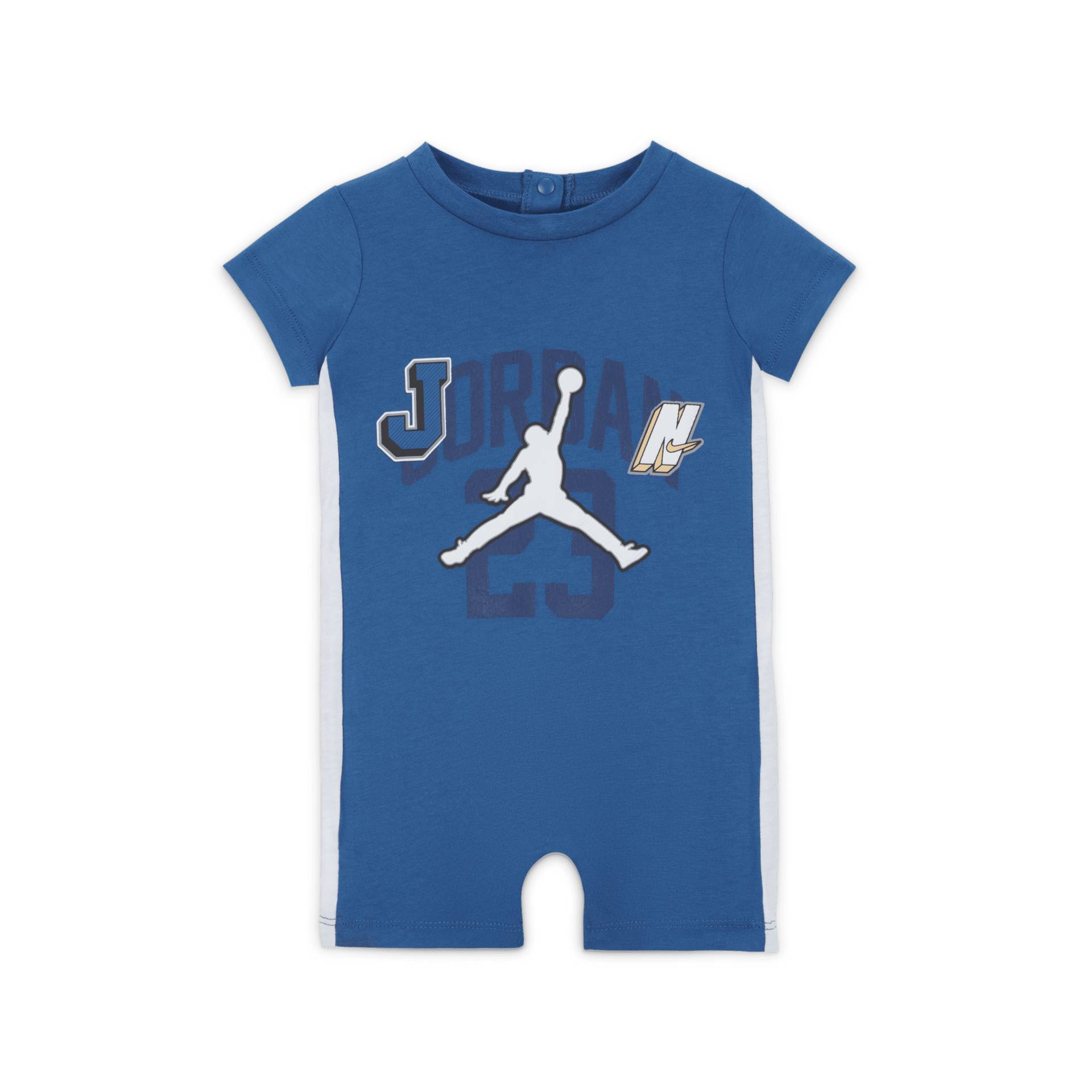 Jordan Gym 23 Knit Romper Romper für Babys (3–6 M) - Blau von Jordan