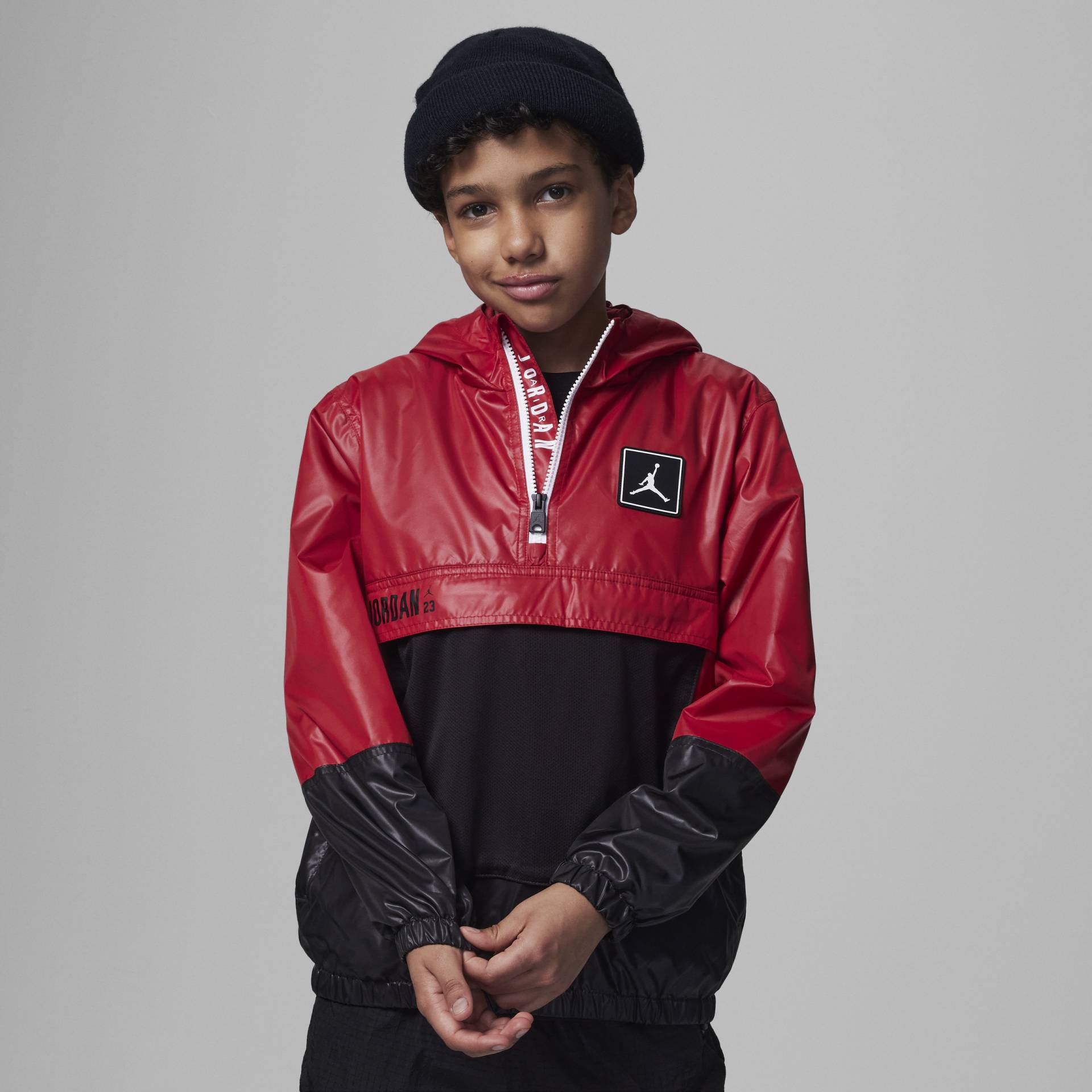 Jordan Half-Zip Windbreaker Jacke für ältere Kinder - Rot von Jordan